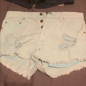 Blue shorts